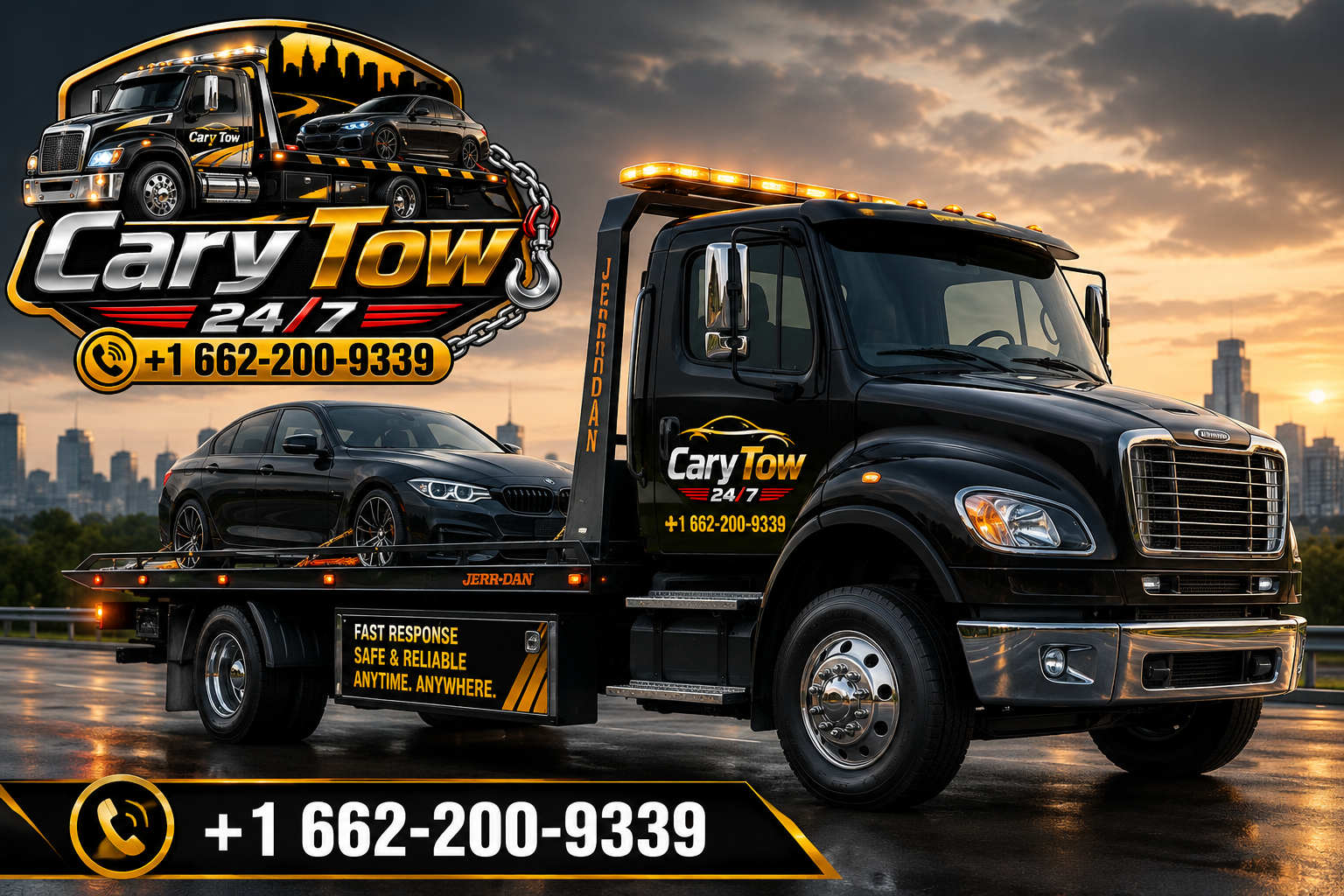 Cary Tow truck ready for a roadside response